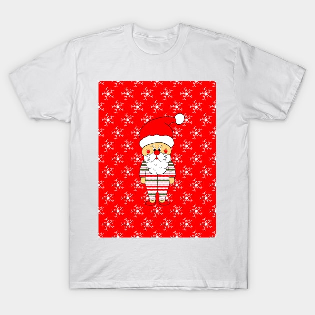 FUNNY Santa Claus In His Christmas PJs T-Shirt by SartorisArt1